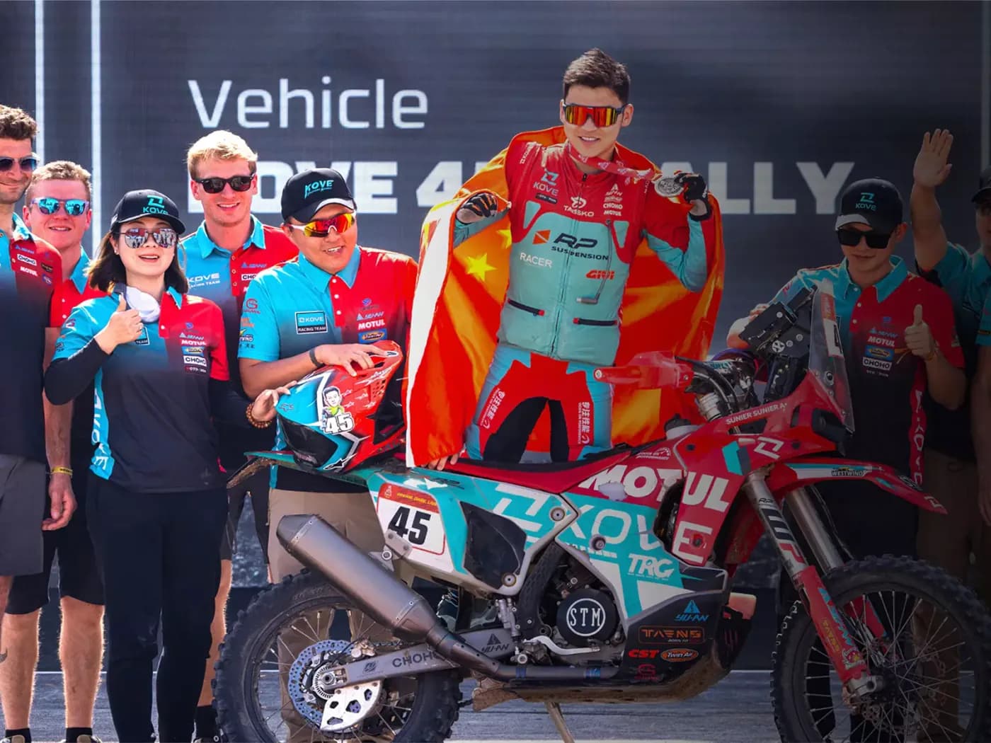 The KOVE team at the 2026 Dakar